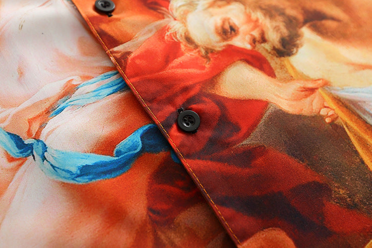 Renaissance Angelic Oil Painting  Art Shirt, Designed by Louis