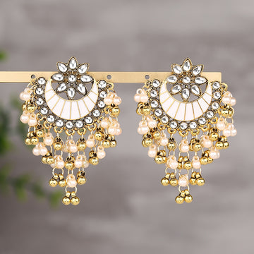 Nilan Indian Hollow Bell Dripping Earrings