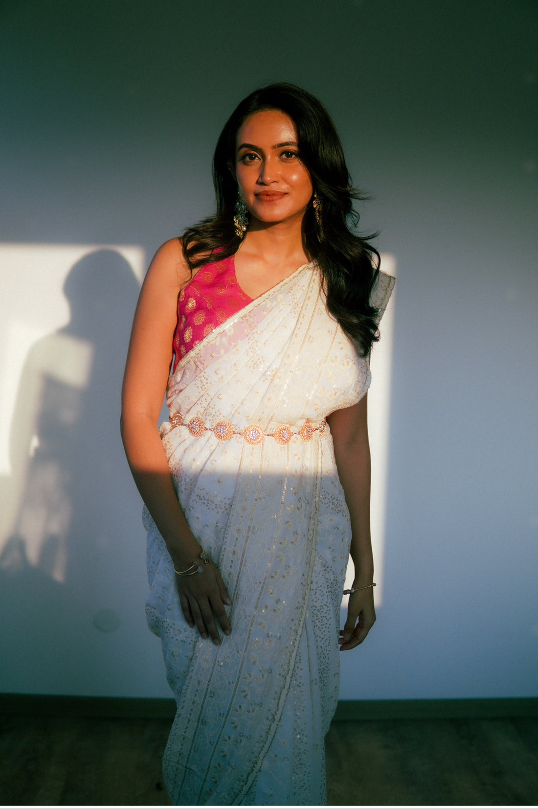 Swarna Chikankari Saree