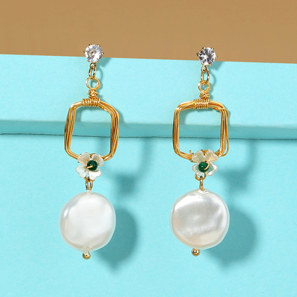 Auga Baroque pearl earrings