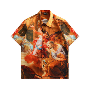 Renaissance Angelic Oil Painting  Art Shirt, Designed by Louis